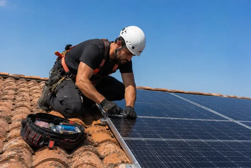 Maintenance et monitoring de panneaux solaires à Gommegnies