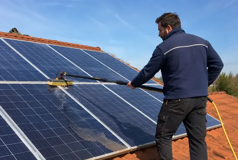 Nettoyage et entretien de panneaux solaires à Gommegnies